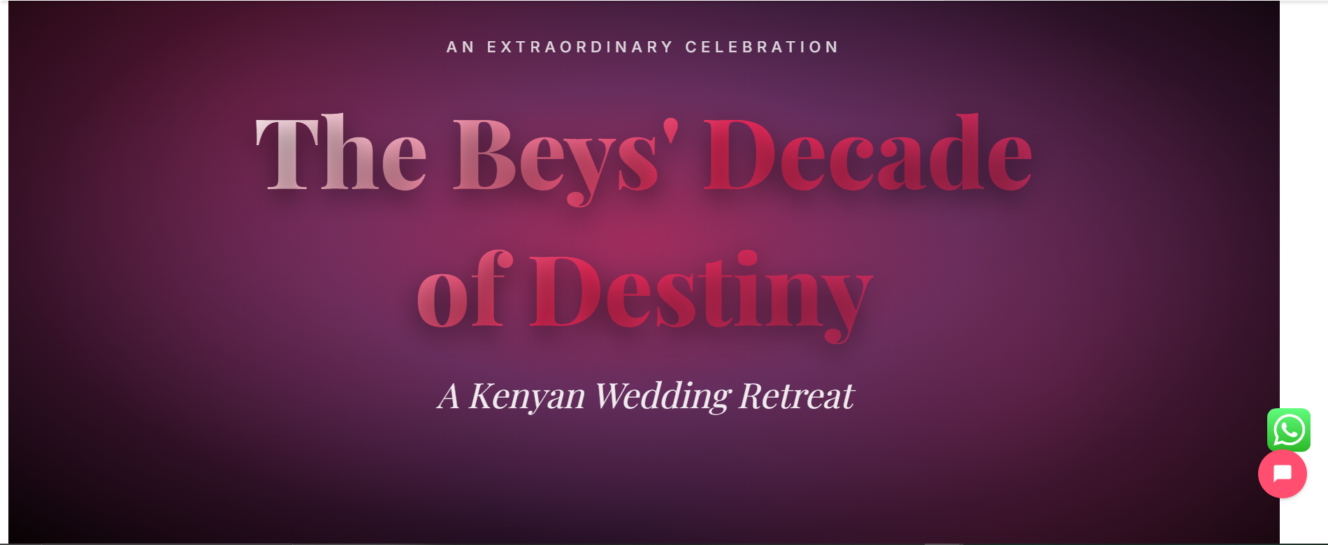 The Beys Wedding Website